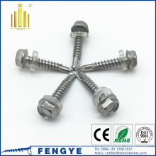 DIN7504k stainless hex head self drilling screw